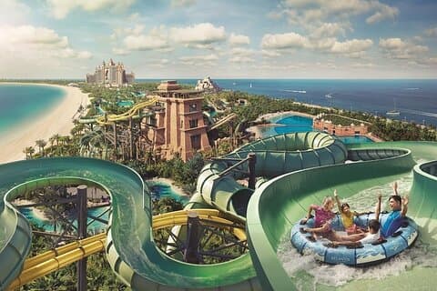 Dubai Atlantis Aquaventure Vattenpark Tour upplevelse