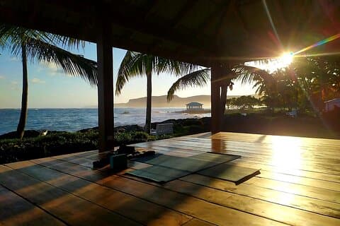 Yoga Session at Villa Serena, Las Galeras