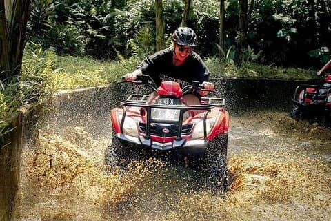 Full dagstur ATV-eventyr og Tegenungan-vannfall og templer