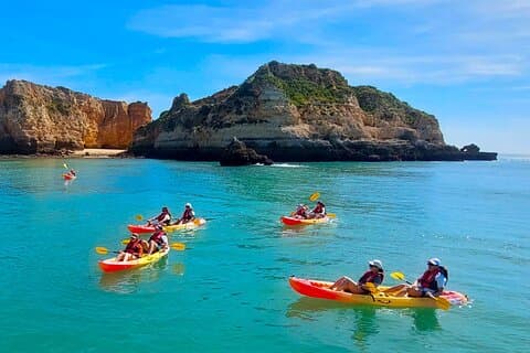 Alvor to Lagos Full Day Adventure Kayaking Snorkeling and Fun