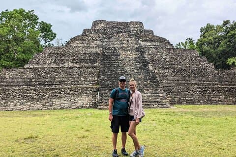 Excursión combinada a las ruinas de Chacchoben y la laguna de los siete colores