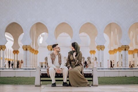 Fotografering ved Sheikh Zayed Mosque