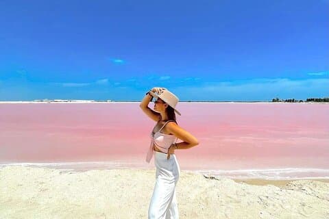 Las Coloradas Laghi Rosa & Río Lagartos da Tulum