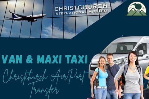 Christchurch INTL Airport Van Transfer naar de stad Minimum 4 personen