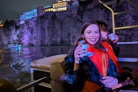 Tbilissi:Promenade en soirée et promenade en bateau