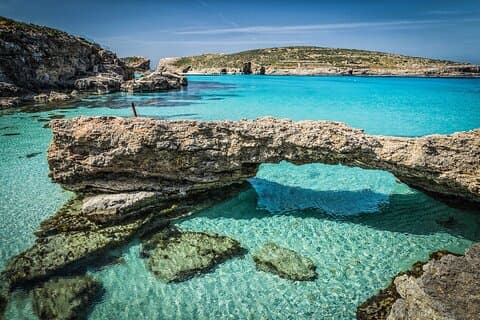 Around Comino, Blue & Crystal Lagoon and Caves Half day trip