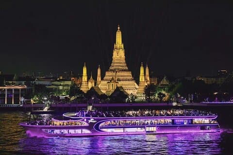 Romantic Sunset The Planet Cruise with Bangkok Night Views
