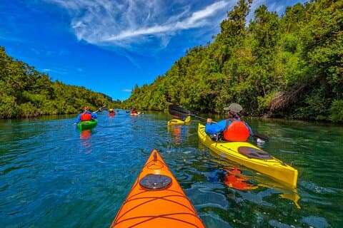 ツアーGuiado en Kayak por Rio Maullin / Medío dia en Pto. ヴァラス