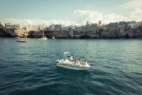 Private Boat Tour with Tasting between Monopoli and Polignano
