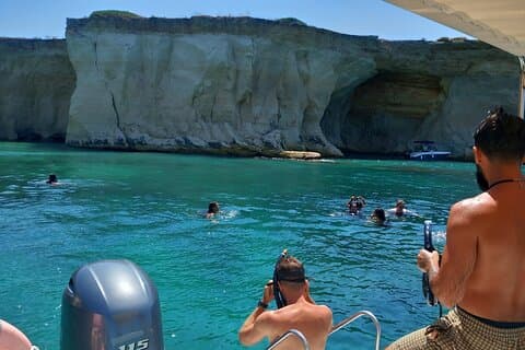 Syracuse Ortigia, Sea Caves, Pillirina, Bubbles Boat Tour