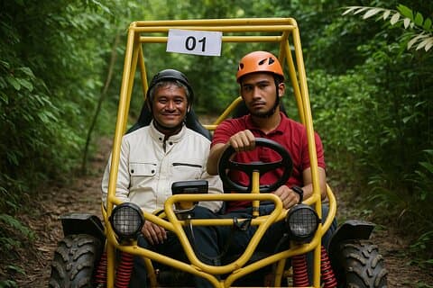 Alanya 5-in-1-Abenteuer: Buggy, Rafting, Zipline & Canyon View