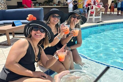 Las Vegas nattklubb eller basseng fest crawl med luksus fest buss