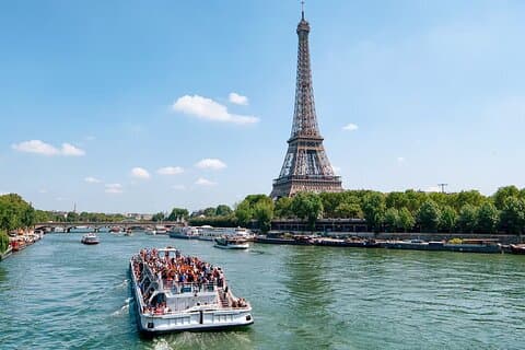 Seine River 1-uur durende sightseeingcruise vanaf de Eiffeltoren