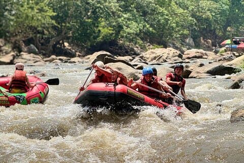 Sticky Waterfall Raft and Bamboo Combo Adventure