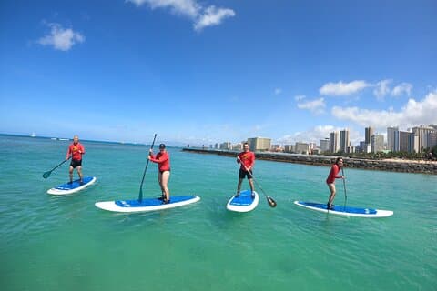 Familj, privat och grupp Standup Paddellektioner i Waikiki