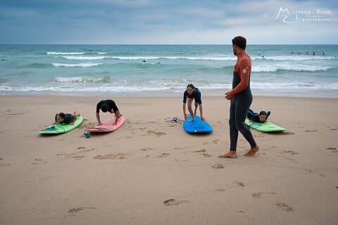 Surf lessons beginners in the Basque Country