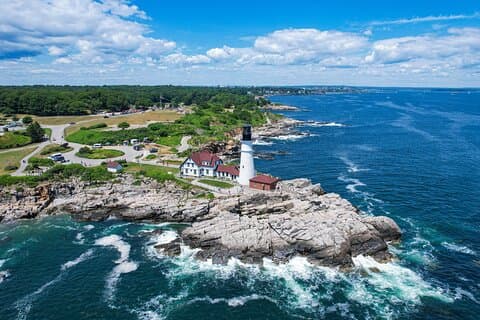 Afternoon Lighthouse Cruise Along the Coast of Portland Maine