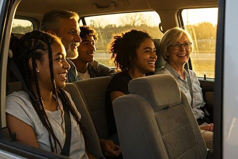 10 Passenger Van from Times Square to EWR Newark Airport