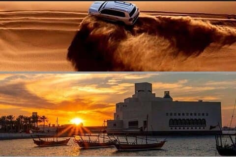 Doha: tour combinato della città e tour Safari nel deserto Tour privato di un'intera giornata