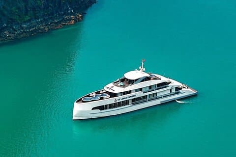 Crucero de 5 estrellas por la bahía de Halong con jacuzzi y almuerzo