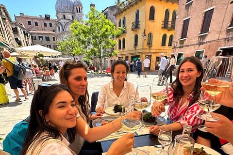 Rialto Market Mat- och vinprovning guidad tur i Venedig