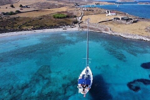 All Inclusive Tour til Delos og Rhenia Islands med S/Y Olga M