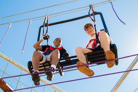Zipline and Adventure Tower at Ryze Adventure in Missouri