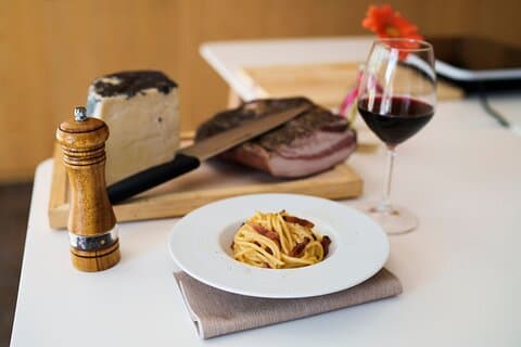 Olbia: kookles op echte pasta carbonara