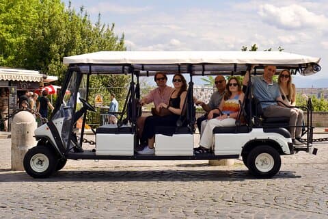 Rome Golf Cart Tour & Professional photoshoot