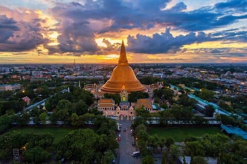 Bangkok Nakhon Pathom volledige dag tour