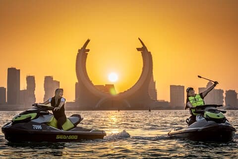 Doha Jet Ski Adventure: Speed, Splash, and Skyline Views