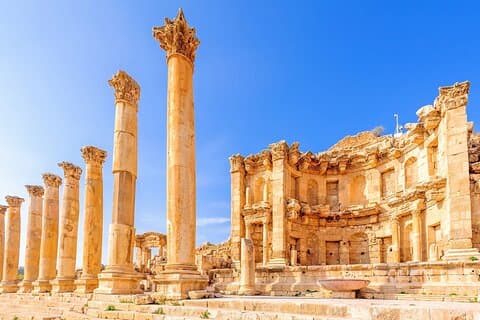 Visite privée, visite de la ville de Jerash et d'Amman
