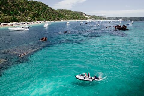 Crucero y snorkel en el Eco Marine Safari de la isla Moreton