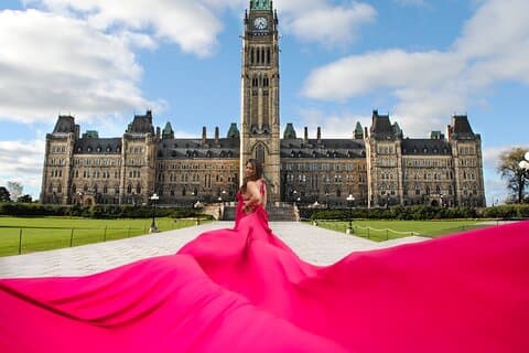 Flying Dress Photoshoot Experience in Ottawa