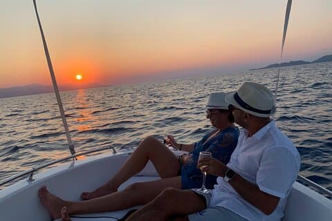 Romantic Corinth Sunset Boat Tour Experience