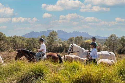 Monasterio de Montserrat Paseos a caballo – Grupo pequeño Premium