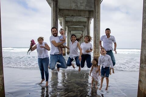 Leuke familieportretsessie in San Diego