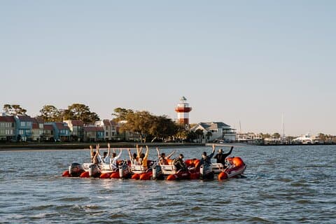 Hilton Head guidad delfinskådning och sightseeingtur via minibåt