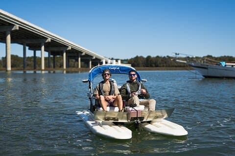 Hilton Head begeleide Sunset Creek Cat Tour