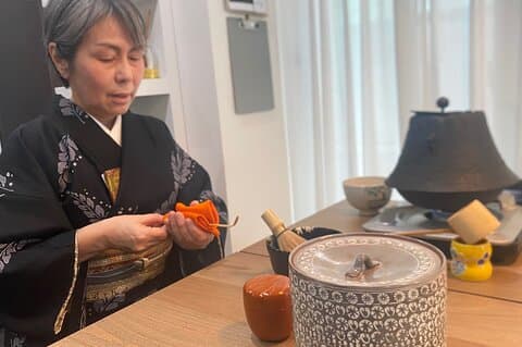 Façon japonaise de cérémonie du thé