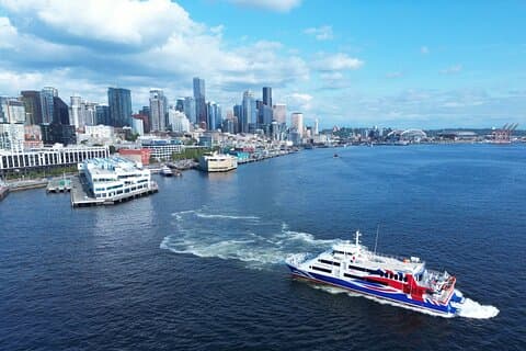 Seattle, WA til Victoria, BC højhastighedspassagerfærge: ÉN VEJ