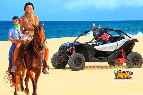 Strand CAN-AM SXS X3 og Horseback Ride i Cabo
