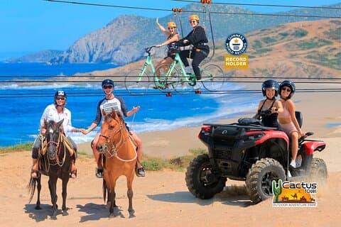 Aventura en ATV en la playa, paseos a caballo gratis y experiencia en bicicleta