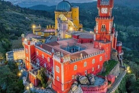 Ronde van Pena Palace, Sintra (langs Regaleira) en Cascais