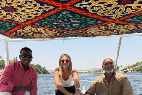 Aswan Nile Fellucca seglar runt Elephantine Island, besök den botaniska trädgården