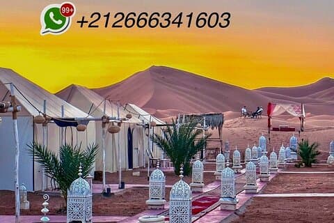 1 natts kamelvandring i Merzouga Desert Luxury Camp