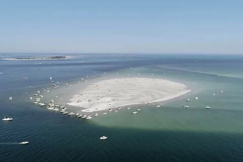 Beach Ferry In Plymouth to Browns Bank Sandbar