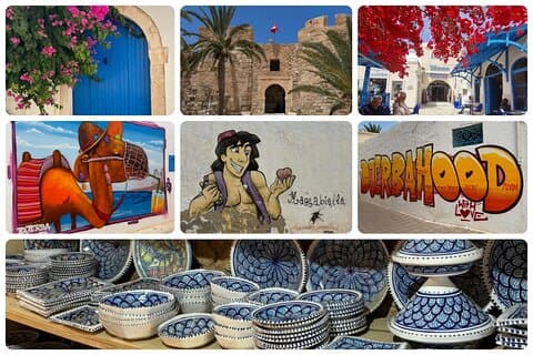 O melhor de Djerba: joias culturais e tradições no coração da ilha.