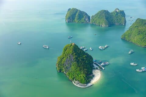 Fra Hanoi: Halong Bay Day Tour 6 timers krydstogt, Limousine Bus