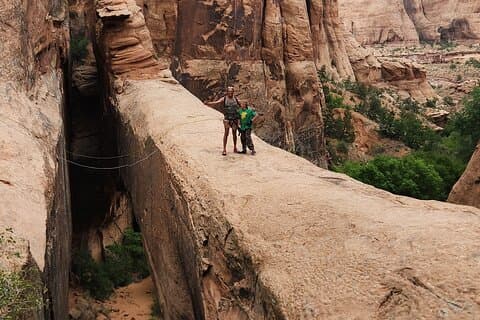 Morning Glory Arch : Rappel und Klettern